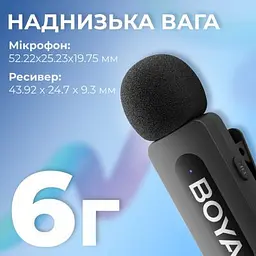 Мікрофон Boya (BY-V10) Type-C Black (BY-V10) - мініатюра 7