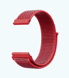 Ремінець BeWatch 22мм нейлоновий липучка для Xiaomi Amazfit Stratos 2, 3/GTR 47/GTR 2 Червоний (1021302) - мініатюра 2