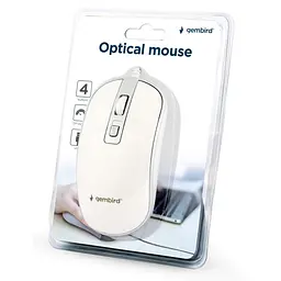 Оптична мишка Gembird MUS-4B-06-WS USB чорно-сiра - мініатюра 3