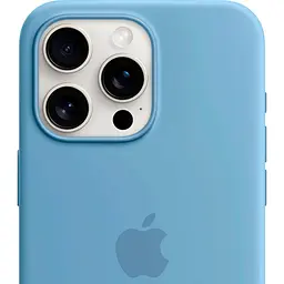 Чохол Silicone Case with MagSafe для Apple iPhone 15 Pro Max Winter Blue AAA [93254] - мініатюра 4