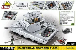 Конструктор дитячий танк Panzerkampfwagen E-100 COBI 2572 - мініатюра 4