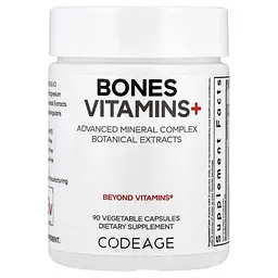 Минеральные комплексы Bones Vitamins+ 90 растительных капсул Codeage vit0005381