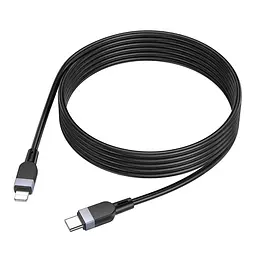 Кабель синхронизации Hoco X109 Silicone PD27W/3A Type-C to Lightning 2m Black (35918_3605821)