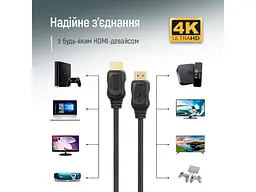 Кабель ColorWay v2.0 HDMI - HDMI 1.5 м Black (CW-CBHD078-BK) - мініатюра 6