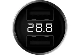 Адаптер автомобільний ZMI Car Charger with Display AP621 EU 2USB - мініатюра 3