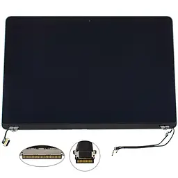 Крышка + Матрица в сборе для ноутбука Apple A1398 2015 (12 pin) Серебристый 100% (AASP)