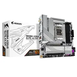 Gigabyte Материнська плата B650M A ELITE AX ICE sAM5 B650 4xDDR5 M.2 HDMI DP Wi-Fi mATX - мініатюра 6