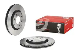 Диск гальмівний вентильований Peugeot 206, Partner, 2008 I, 208 I-II, 96-25р Brembo (09.8695.11)