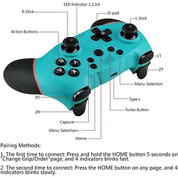 Контролер для комутатора Diswoe Wireless Pro Bluetooth контролер для Switch Pro Switch - мініатюра 2