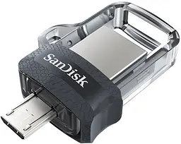 USB Flash SanDisk Ultra Dual OTG USB 3.0 130 Mb/s16 GB Black