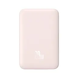Магнітний портативний павербанк Baseus Magnetic 20 W 10000 mAh з бездротовою зарядкою для iPhone рожевий - мініатюра 2