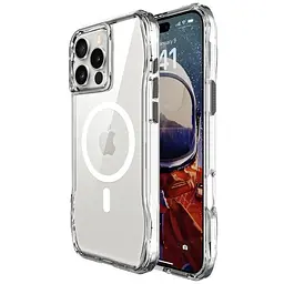 Чохол TPU Space Octagon with MagSafe для Apple iPhone 16 Pro (6.3) Clear - мініатюра 2