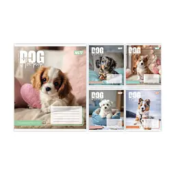 Зошит Yes Dog too pup А5 12 аркушів лінія (768732), в асортименті