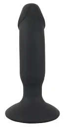 Анальна пробка Black Velvets Rechargeable Plus, 14 см (чорна)