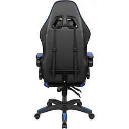 Крісло геймерське Kruger&Matz GX-150 з підставкою для ніг Black/Blue - мініатюра 6