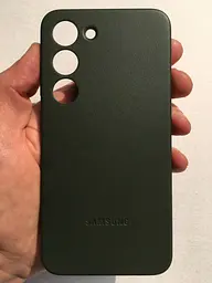 Оригінальний шкіряний чохол для Samsung Galaxy S23 (6.1") Leather Cover Case EF-VS911LGEGRU Green - мініатюра 6