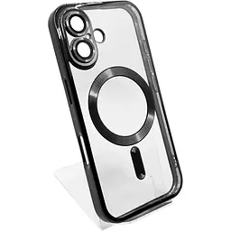 Чохол-накладка BeCover TPU Chrome Case (MagSafe) для Apple iPhone 16 Black (712070) - мініатюра 2