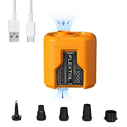 Портативний повітряний насос Flextail Evo Pump 3, 1000 л/хв, помаранчевий - мініатюра 3