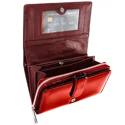 Гаманець жіночий шкіряний Semi Line RFID Red (P8229-2) - мініатюра 2