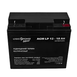 Акумулятор AGM LP 12V - 18 Ah Silver - мініатюра 2