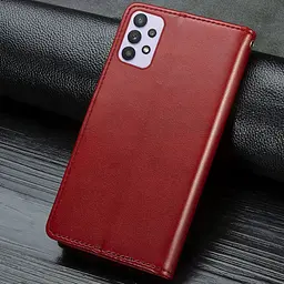 Шкіряний чохол-книжка GETMAN Gallant (PU) для Samsung Galaxy A13 4G Червоний - мініатюра 6