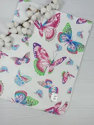 Пелюшка дитяча багаторазова непромокальна a.l.babybox Метелики 50x80 см Різнокольоровий (NM 18165251)