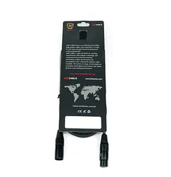 Мікрофонний кабель балансний XLR Male — XLR Female ABCCABLS MA009-L05 0.5м