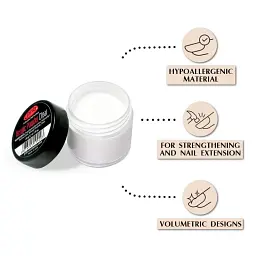 Акрилова пудра прозора PNB Acrylic Powder Clear 20 г - мініатюра 4