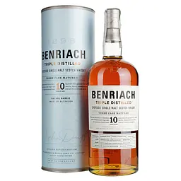 Віскі BenRiach Triple Distilled 10 Years Old 43% 1 л в подарунковій упаковці