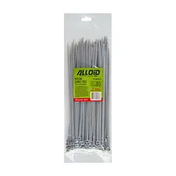 Стяжка Alloid 4.8х250мм, пластик, 100шт./уп., сірий (PC-48250G) - мініатюра 4