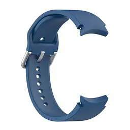 Силіконовий ремінець на смарт годинник Samsung Galaxy Watch 4 Classic 46mm/4 40mm/4 44mm/4 Classic 42mm/5 Pro 45mm/5 44mm/5 40mm/6 Classic 47mm/6 Classic 43mm/6 40mm/6 44mm/FE/7 40mm/7 44mm, Silicone, dark blue, зі зручною застібкою