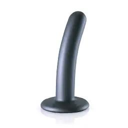Фалоімітатор Ouch! Smooth G-Spot Dildo 5'' 12.4 см (сірий) - мініатюра 3