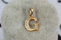 Кулон Xuping Jewelry літера G 1,5 см золотистий