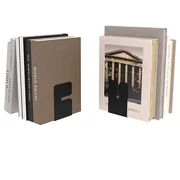 Тримачі для книг (комплект 2 шт) Nice & Cozy Bent чорні
