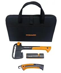 Подарунковий набір Fiskars (Сокира 1015618+точило 1000601+пила 1000613) 2021272