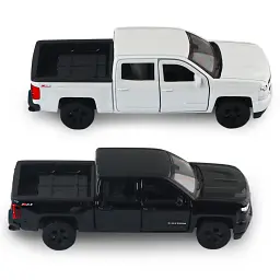 Автомодель - Chevrolet Silverado 2017 (перламутрово-білий, чорний), в асортименті - мініатюра 12