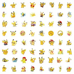 Стікерпак GeekLand Pokemon 60 штук - мініатюра 3