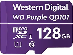 Карта пам'яті WD Purple QD101 microSDXC UHS-I Class 10 128 GB (D128G1P0C)