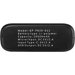 Портативна батарея Gelius Pro Soft 2 GP-PB20-012 20000mAh Black - мініатюра 6
