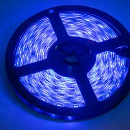 Світлодіодна стрічка різнокольорова з пультом та контролером rgb led strip 220v LED 5050 SMART Bluetooth - мініатюра 5