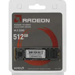 Накопичувач SSD AMD m.2 sata 512Gb Radeon R3 (R3MS0512G8) - мініатюра 3