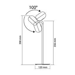 LED лампа настiльна з акумулятором VIDEX VLE-TF18W 3W 3000-5500K Біла VIDEX (27856-000) - мініатюра 10