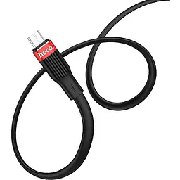 USB Cable Hoco U72 Forest Silicone MicroUSB Black 1.2m - мініатюра 3