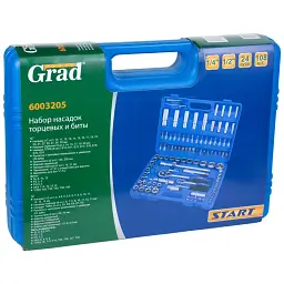 Набір насадок торцевих і біти 1/4", 1/2" 108 шт Start GRAD (6003205) - мініатюра 7
