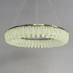 Кришталева підвісна LED-люстра Linisoln 7903-600 100 W, 60 см, 14-19 м2 - мініатюра 5