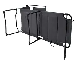 Ліжко розкладне Bo-Camp Sun Lounger With Sunscreen 5 Positions Grey (1304492) (DAS303260) - мініатюра 2