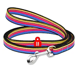 Повідець для собак нейлоновий Waudog Nylon малюнок Лінія 1 XS Ш 10 мм Дл 122 см