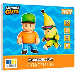 Пластилін Yes Stumble Guys 10 кольорів 200 г (540723)