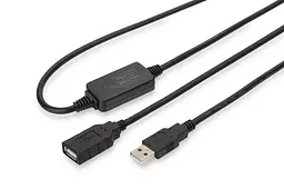Кабель Assmann активний USB 2.0 10 M DA-73100-1 Black