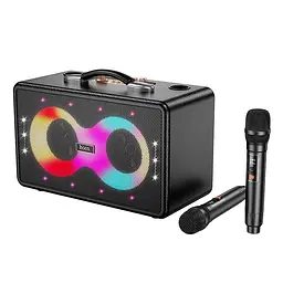 Караоке — акустика Hoco ha8 Ave wireless dual-mic outdoor бездротова з 2 мікрофонами - мініатюра 3